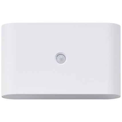 Brilliant - LED Venkovní nabíjecí nástěnné svítidlo se senzorem XINO LED/3W/5V IP44 bílá