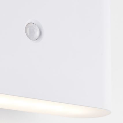 Brilliant - LED Venkovní nabíjecí nástěnné svítidlo se senzorem XINO LED/3W/5V IP44 bílá