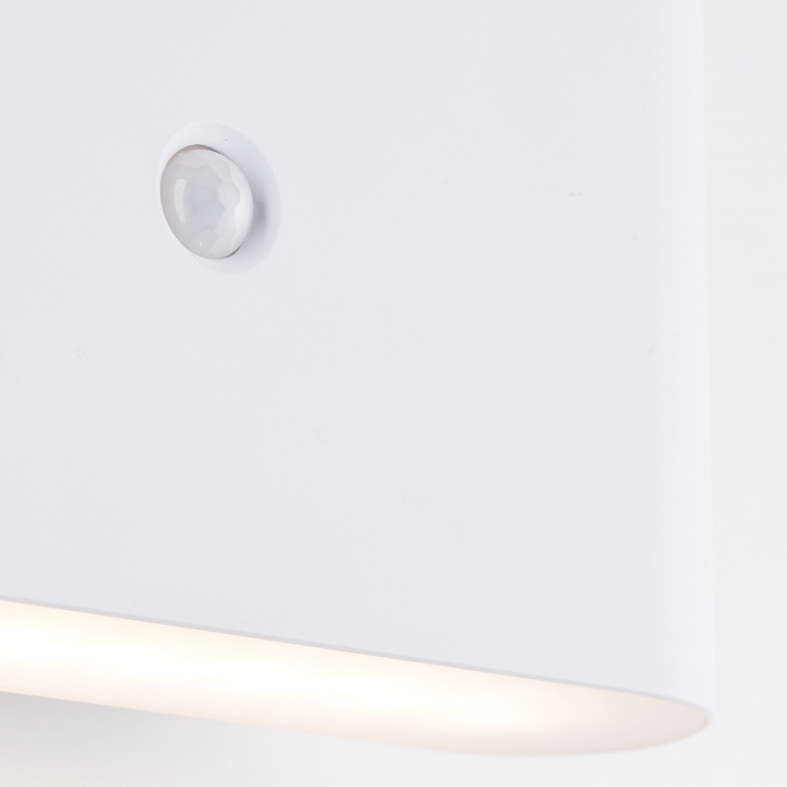 Brilliant - LED Venkovní nabíjecí nástěnné svítidlo se senzorem XINO LED/3W/5V IP44 bílá