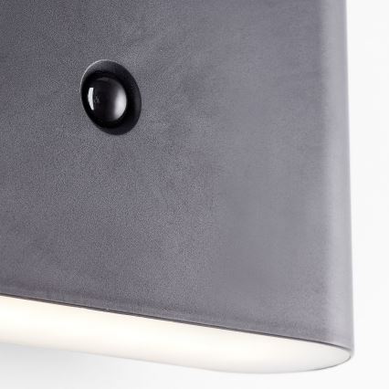 Brilliant - LED Venkovní nabíjecí nástěnné svítidlo se senzorem XINO LED/3W/5V IP44 černá