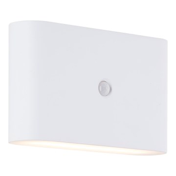 Brilliant - LED Venkovní nabíjecí nástěnné svítidlo se senzorem XINO LED/3W/5V IP44 bílá