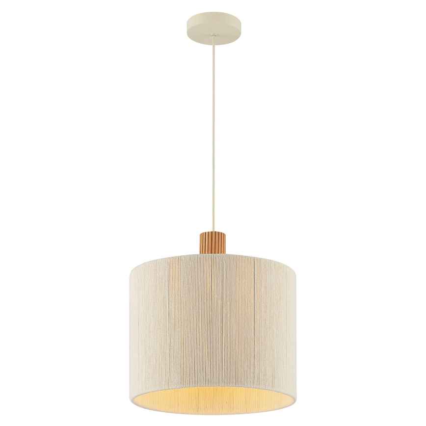 Brilliant - Lustr na lanku ARLO 1xE27/20W/230V pr. 35 cm krémová