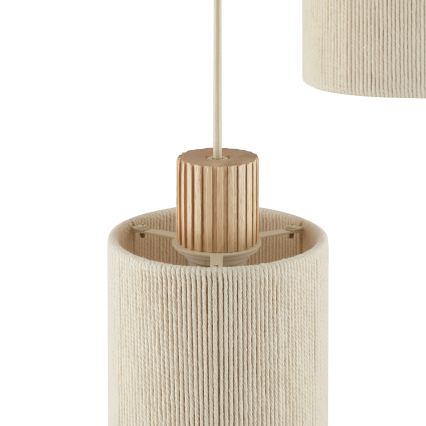 Brilliant - Lustr na lanku ARLO 3xE27/20W/230V pr. 40 cm krémová