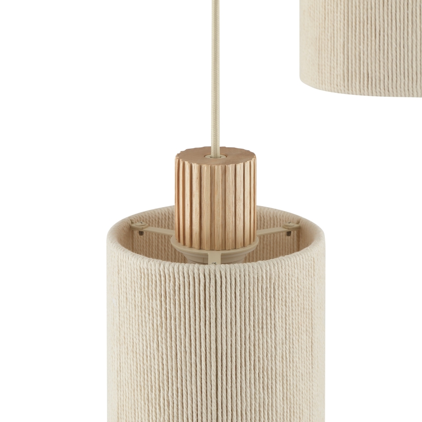 Brilliant - Lustr na lanku ARLO 3xE27/20W/230V pr. 40 cm krémová