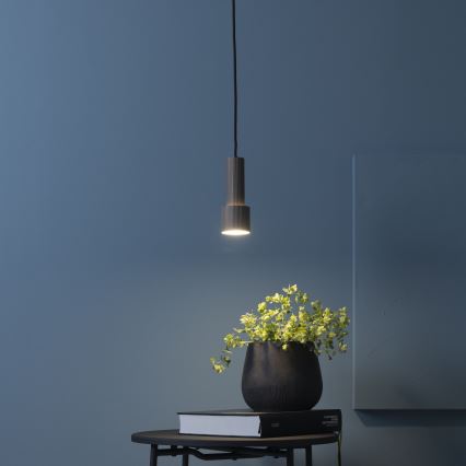 Brilliant - Lustr na lanku CADIZ 1xGU10/10W/230V pr. 12,5 cm bronzová