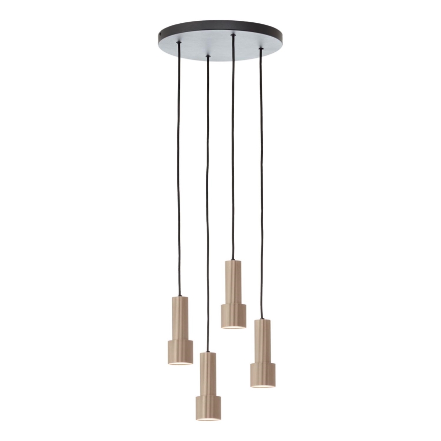 Brilliant - Lustr na lanku CADIZ 4xGU10/10W/230V pr. 35 cm bronzová