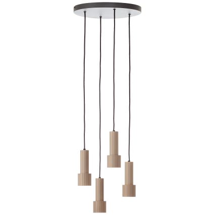 Brilliant - Lustr na lanku CADIZ 4xGU10/10W/230V pr. 35 cm bronzová