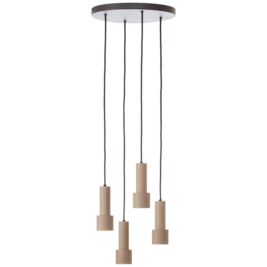 Brilliant - Lustr na lanku CADIZ 4xGU10/10W/230V pr. 35 cm bronzová