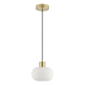 Brilliant - Lustr na lanku FANNY 1xE27/20W/230V pr. 22 cm mosaz