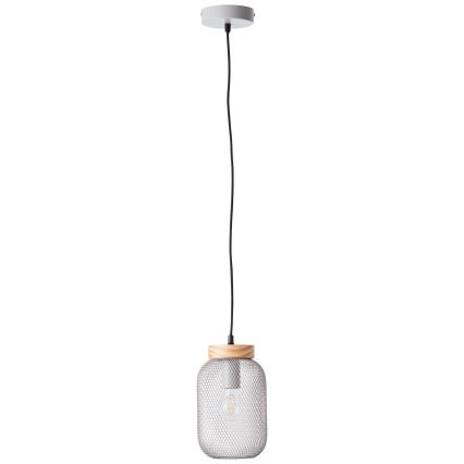Brilliant - Lustr na lanku GIADA 1xE27/40W/230V pr. 16 cm šedá