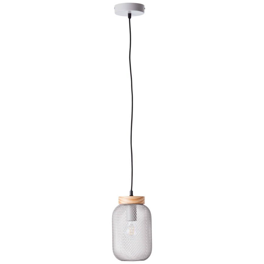 Brilliant - Lustr na lanku GIADA 1xE27/40W/230V pr. 16 cm šedá