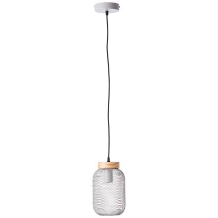 Brilliant - Lustr na lanku GIADA 1xE27/40W/230V pr. 16 cm šedá