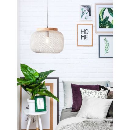 Brilliant - Lustr na lanku GIADA 1xE27/40W/230V pr. 39 cm šedá