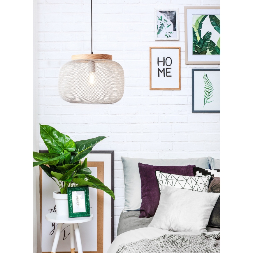 Brilliant - Lustr na lanku GIADA 1xE27/40W/230V pr. 39 cm šedá