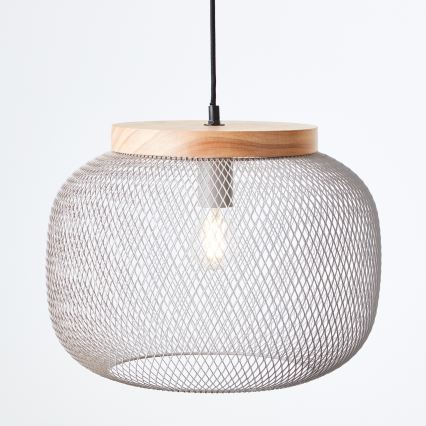 Brilliant - Lustr na lanku GIADA 1xE27/40W/230V pr. 39 cm šedá