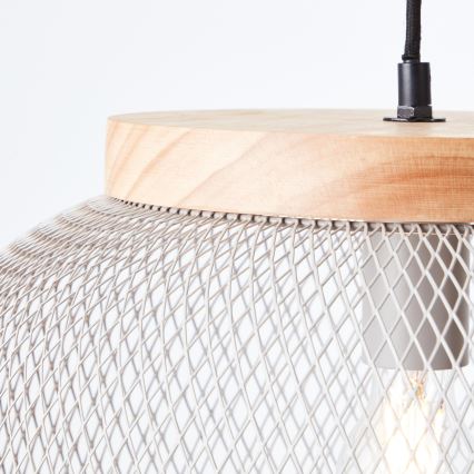 Brilliant - Lustr na lanku GIADA 1xE27/40W/230V pr. 39 cm šedá