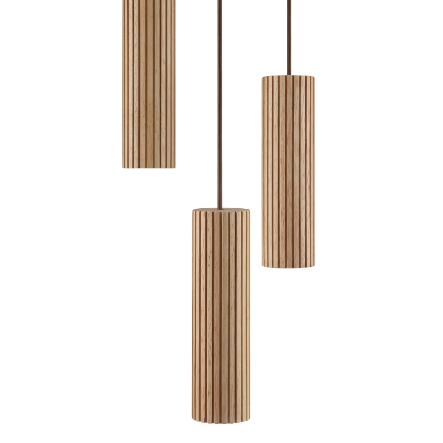 Brilliant - Lustr na lanku LAKEWOOD 3xGU10/10W/230V pr. 28 cm hnědá
