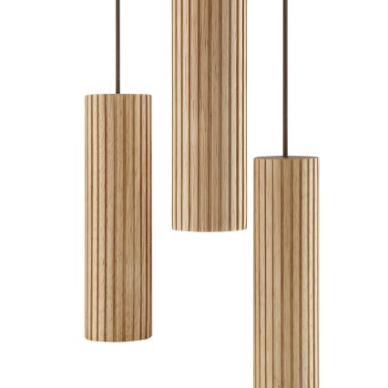 Brilliant - Lustr na lanku LAKEWOOD 3xGU10/10W/230V pr. 28 cm hnědá