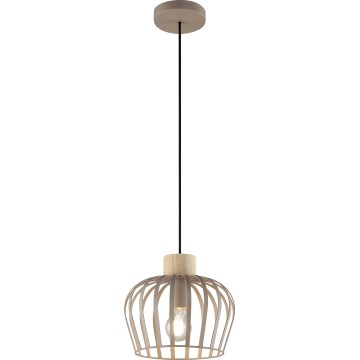 Brilliant - Lustr na lanku NORDIC CAGE 1xE27/20W/230V pr. 25 cm béžová
