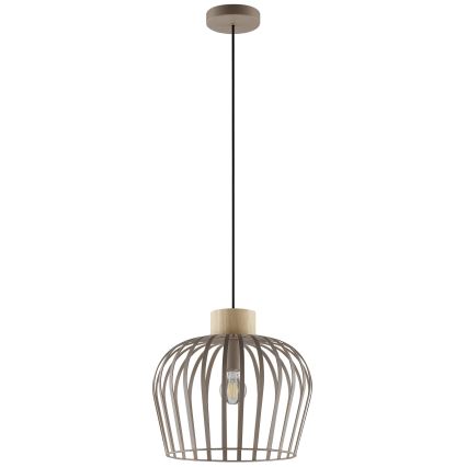 Brilliant - Lustr na lanku NORDIC CAGE 1xE27/20W/230V pr. 35 cm béžová