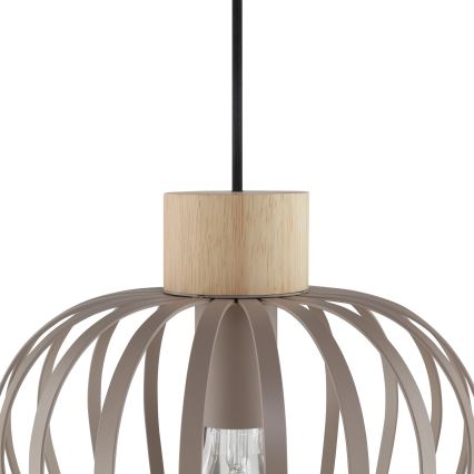 Brilliant - Lustr na lanku NORDIC CAGE 3xE27/20W/230V béžová