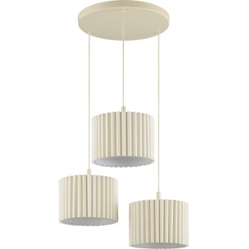 Brilliant - Lustr na lanku VELIN 3xE27/20W/230V pr. 61 cm krémová