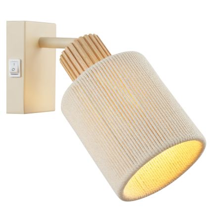 Brilliant - Nástěnné bodové svítidlo ARLO 1xE27/20W/230V krémová