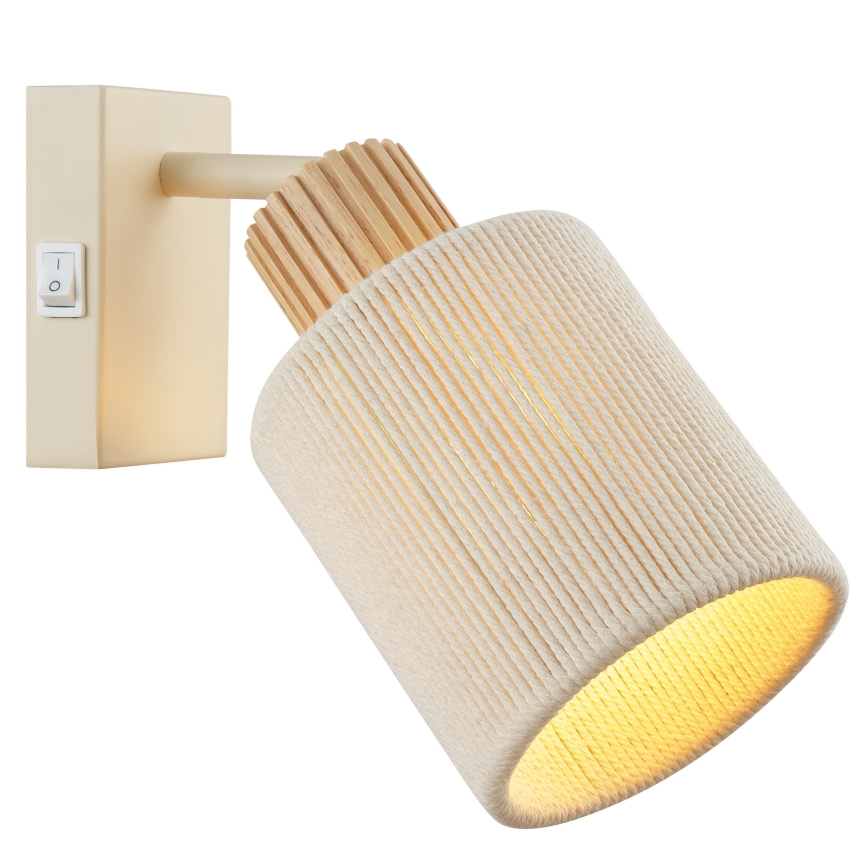 Brilliant - Nástěnné bodové svítidlo ARLO 1xE27/20W/230V krémová
