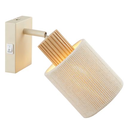 Brilliant - Nástěnné bodové svítidlo ARLO 1xE27/20W/230V krémová