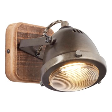 Brilliant - Nástěnné bodové svítidlo CARMEN WOOD 1xGU10/5W/230V eukalyptus