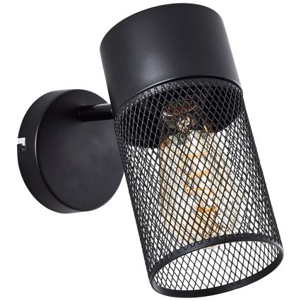 Brilliant - Nástěnné bodové svítidlo KAMOLO 1xE27/40W/230V černá