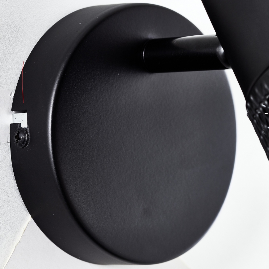 Brilliant - Nástěnné bodové svítidlo KAMOLO 1xE27/40W/230V černá