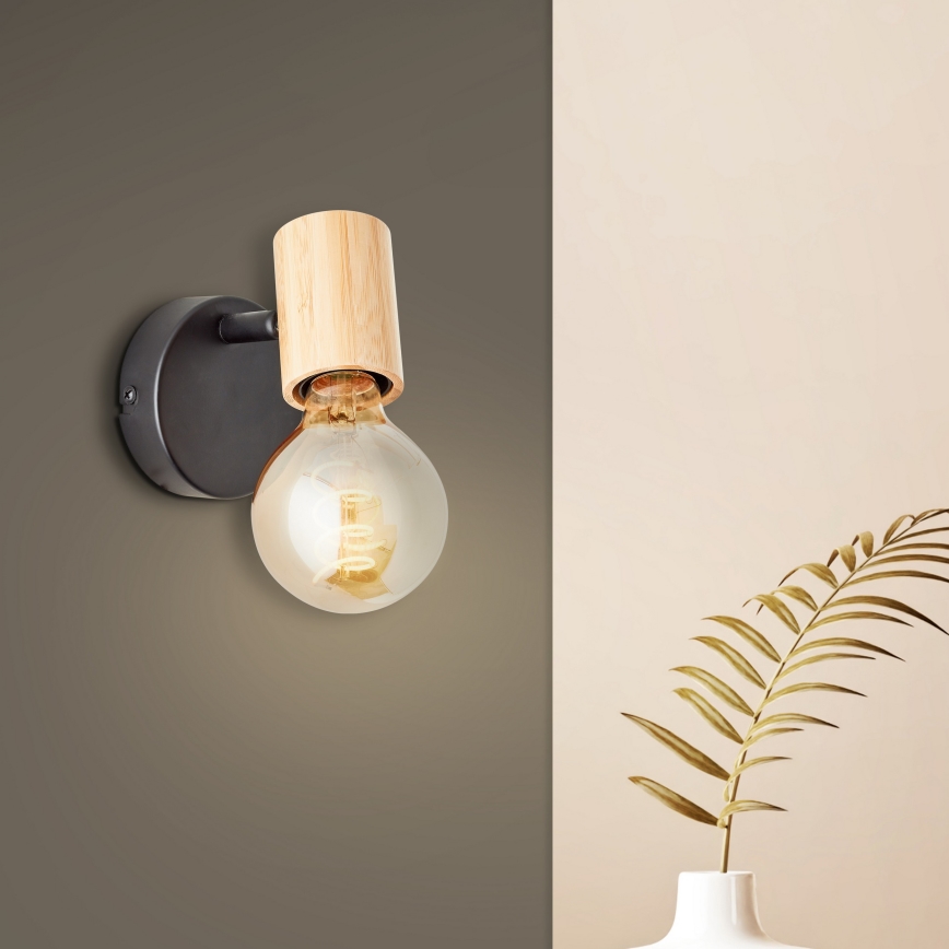 Brilliant - Nástěnné bodové svítidlo KERRY 1xE27/40W/230V bambus