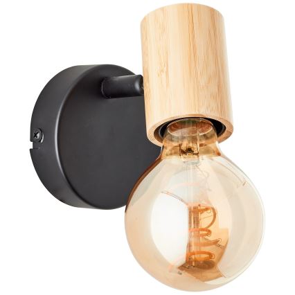 Brilliant - Nástěnné bodové svítidlo KERRY 1xE27/40W/230V bambus