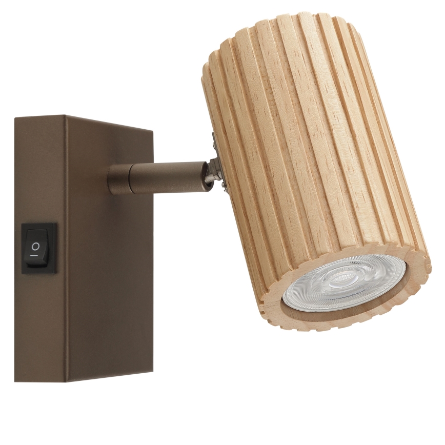 Brilliant - Nástěnné bodové svítidlo LAKEWOOD 1xGU10/10W/230V hnědá