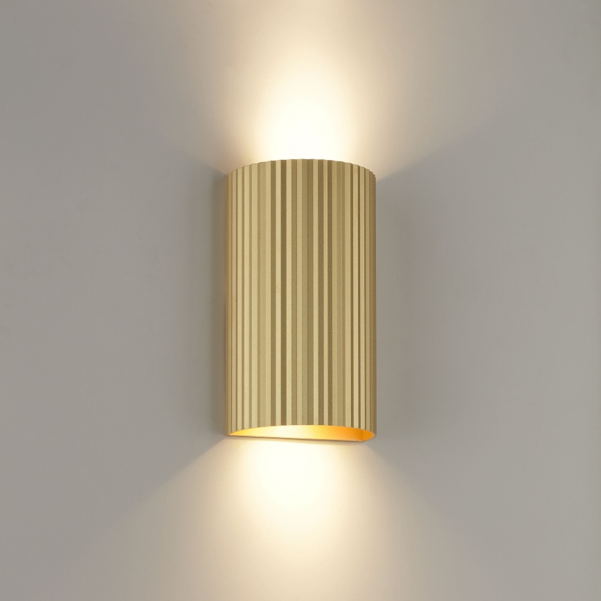 Brilliant - Nástěnné svítidlo UNDULA 2xGU10/10W/230V zlatá