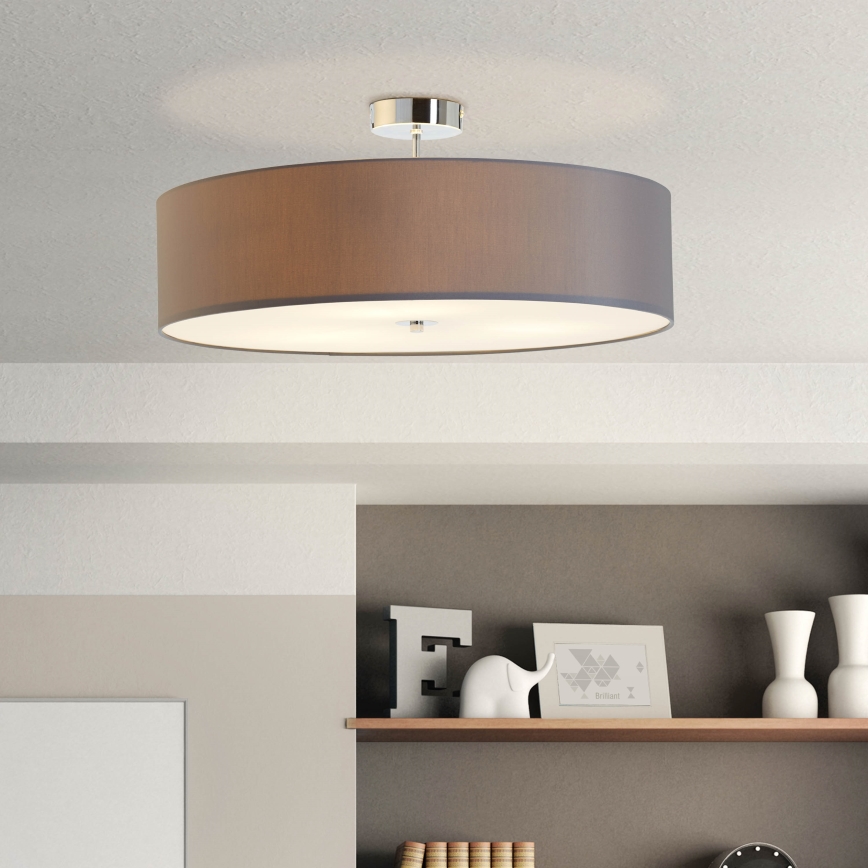 Brilliant - Přisazený lustr ANDRIA 3xE27/60W/230V pr. 60 cm antracit
