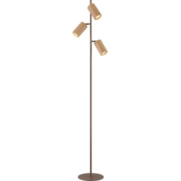 Brilliant - Stojací lampa LAKEWOOD 3xGU10/10W/230V hnědá