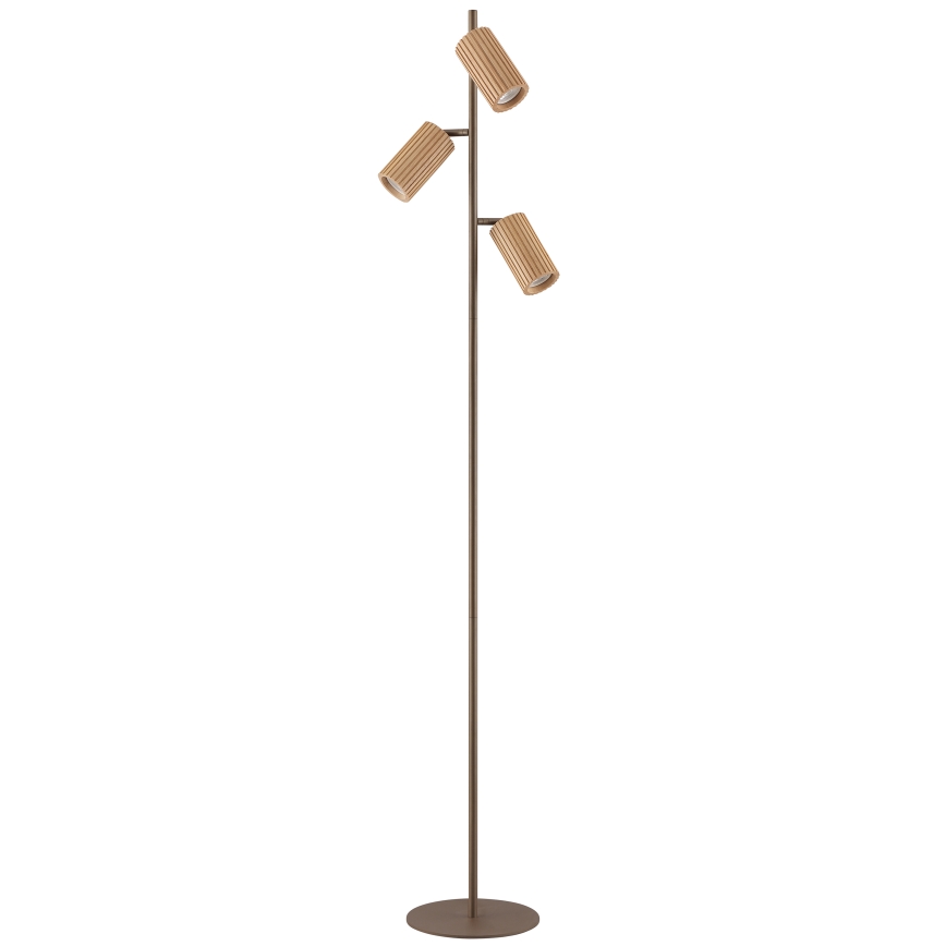 Brilliant - Stojací lampa LAKEWOOD 3xGU10/10W/230V hnědá