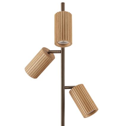 Brilliant - Stojací lampa LAKEWOOD 3xGU10/10W/230V hnědá