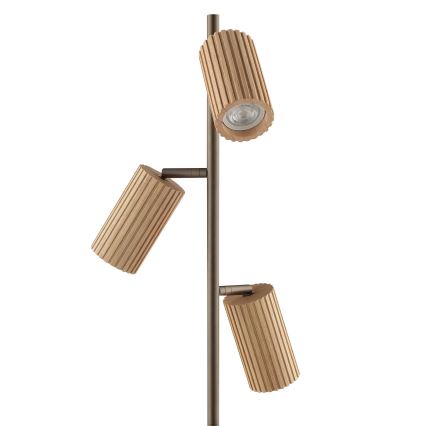 Brilliant - Stojací lampa LAKEWOOD 3xGU10/10W/230V hnědá