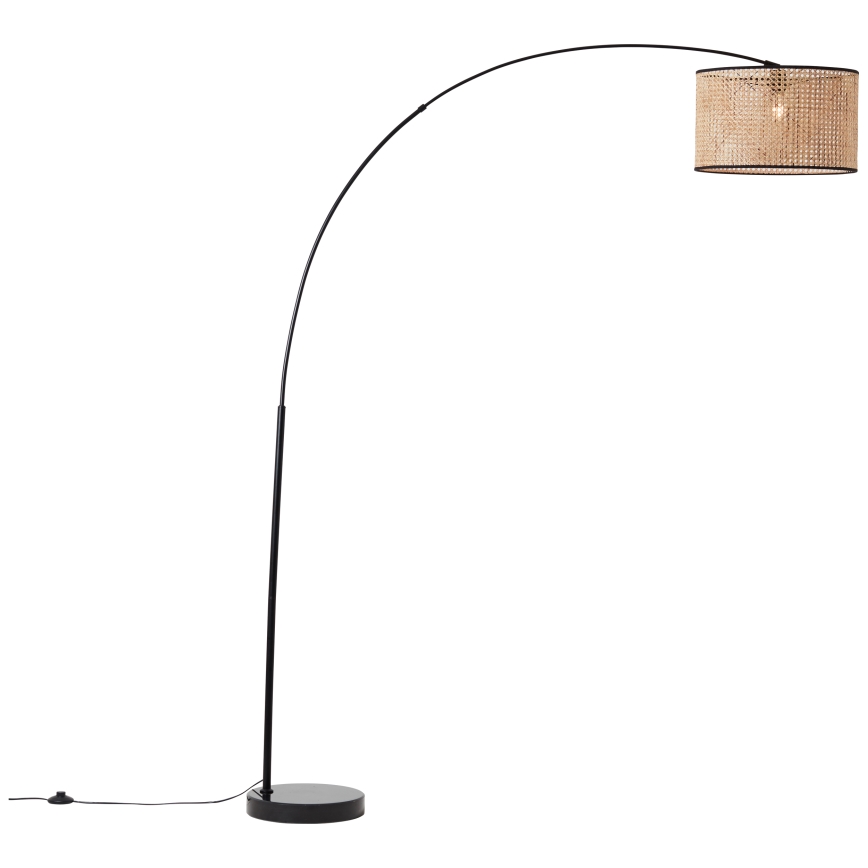 Brilliant - Stojací lampa WILEY 1xE27/60W/230V černá/béžová
