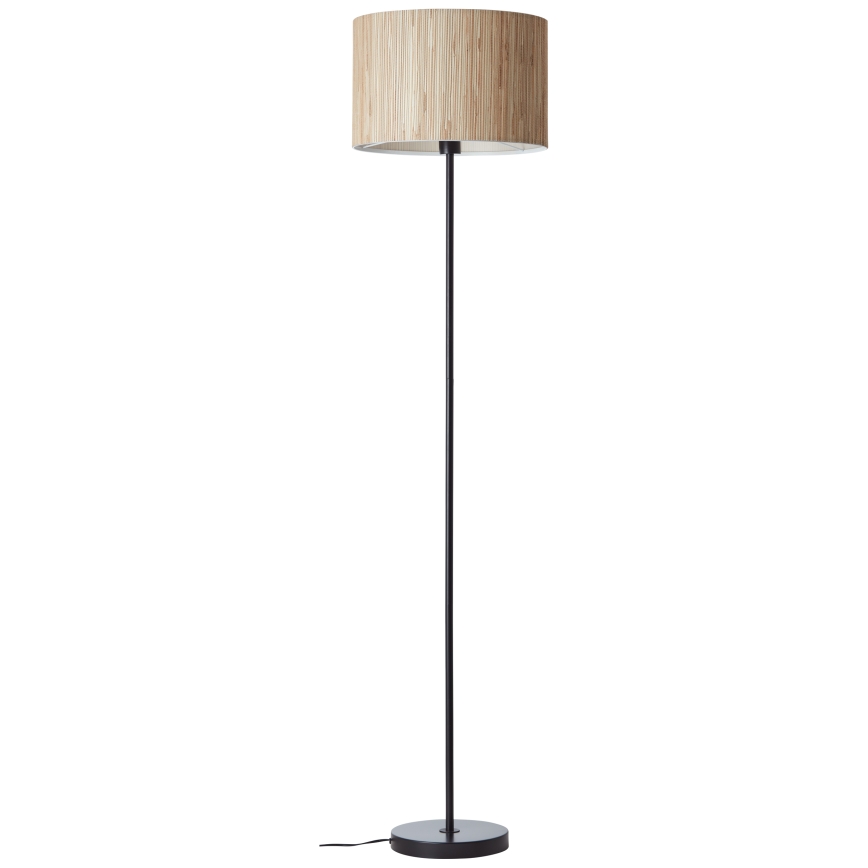 Brilliant - Stojací lampa WIMEA 1xE27/52W/230V černá/béžová