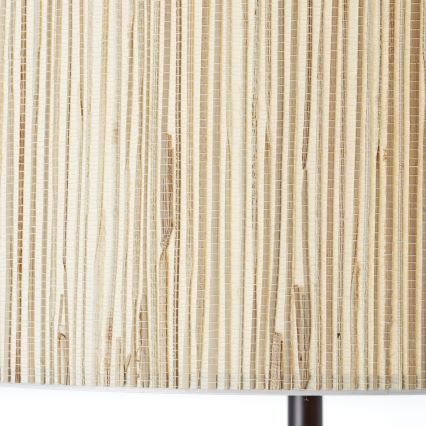 Brilliant - Stojací lampa WIMEA 1xE27/52W/230V černá/béžová