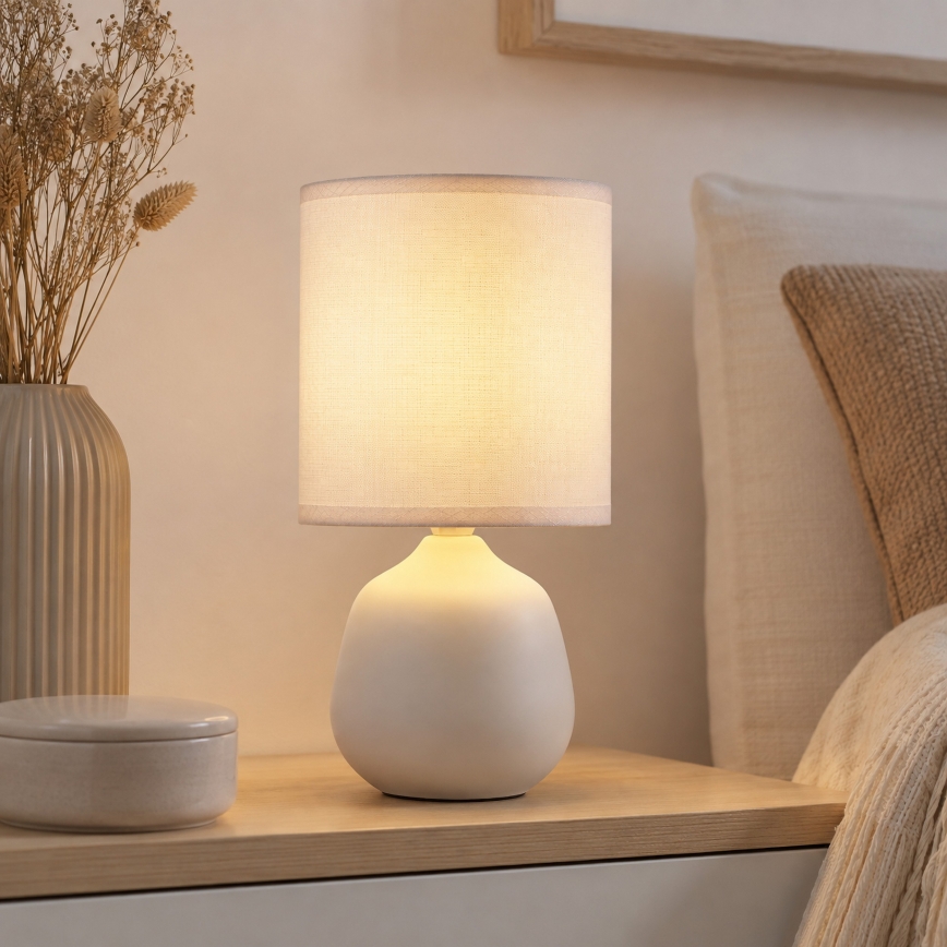 Brilliant - Stolní lampa AUREA 1xE14/20W/230V bílá