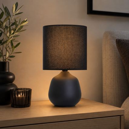 Brilliant - Stolní lampa AUREA 1xE14/20W/230V černá