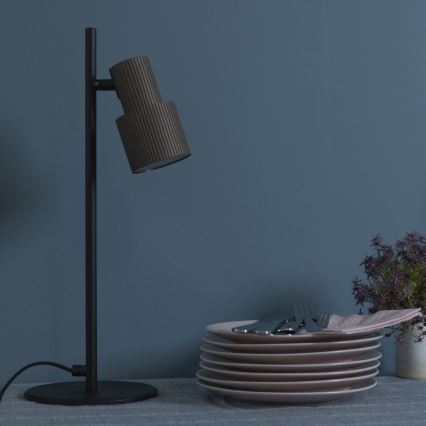 Brilliant - Stolní lampa CADIZ 1xGU10/10W/230V bronzová