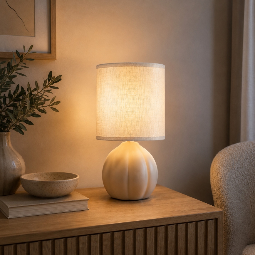 Brilliant - Stolní lampa DUNE 1xE14/20W/230V béžová
