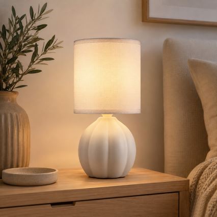 Brilliant - Stolní lampa DUNE 1xE14/20W/230V bílá