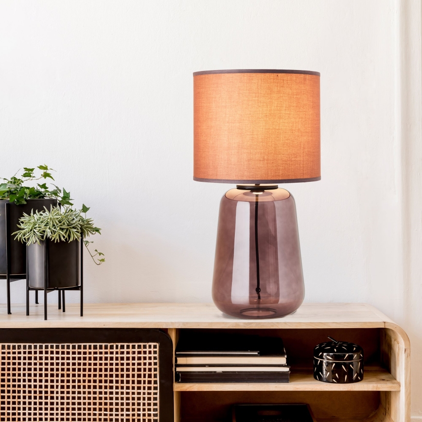 Brilliant - Stolní lampa HYDRA 1xE27/60W/230V růžová